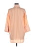 Assorted Brands Stripes Orange 3/4 Sleeve Button-Down Shirt Size M - photo 2