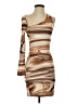 Shein Graphic Brown Cocktail Dress Size 2 - photo 1