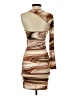 Shein Graphic Brown Cocktail Dress Size 2 - photo 2