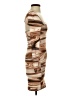 Shein Graphic Brown Cocktail Dress Size 2 - photo 4