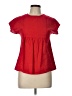 MNG 100% Cotton Red Short Sleeve Blouse Size 13 - photo 1