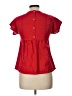 MNG 100% Cotton Red Short Sleeve Blouse Size 13 - photo 2