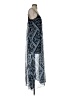 Express 100% Polyester Graphic Blue Cocktail Dress Size XS - photo 4