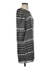 Piperlime 100% Silk Chevron-herringbone Gray Casual Dress Size XS - photo 4