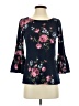 Nine Britton Blue 3/4 Sleeve Blouse Size XS - photo 1