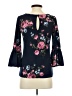 Nine Britton Blue 3/4 Sleeve Blouse Size XS - photo 2