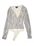 Express Silver Long Sleeve Top Size XS - photo 1