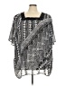 Catherines 100% Polyester Black Short Sleeve Blouse Size 3X - photo 1