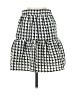 Topshop Checkered-gingham Gray Casual Skirt Size 2 - photo 1