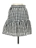 Topshop Checkered-gingham Gray Casual Skirt Size 2 - photo 2