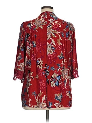 Denim 24/7 3/4 Sleeve Blouse (view 2)