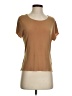 AK Anne Klein Tan Short Sleeve Top Size S - photo 1