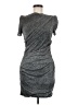 Talbot Runhof 100% Polyester Metallic Silver Cocktail Dress Size 8 - photo 1