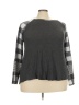 Lovely Melody Checkered-gingham Gray Pullover Sweater Size 3X - photo 1