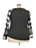 Lovely Melody Checkered-gingham Gray Pullover Sweater Size 3X - photo 2