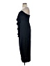Ramy Brook 100% Polyester Solid Blue Black Cocktail Dress Size 2 - photo 5