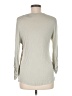 BKE Boutique 100% Polyester Metallic Silver 3/4 Sleeve Blouse Size M - photo 2