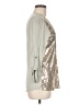 BKE Boutique 100% Polyester Metallic Silver 3/4 Sleeve Blouse Size M - photo 4