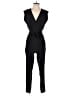 Theory 100% Silk Solid Black Jumpsuit Size 4 - photo 1