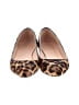 J.Crew 100% Leather Animal Print Brown Tan Flats Size 8 - photo 2