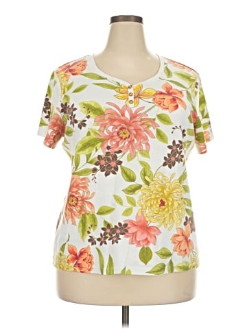 Karen Scott Short Sleeve Blouse (view 1)