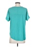 The Limited 100% Polyester Teal Short Sleeve Blouse Size XS - photo 2