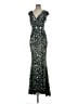 Mac Duggal 100% Polyester Stars Black Cocktail Dress Size 4 - photo 1
