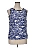 New Directions 100% Rayon Blue Sleeveless Top Size XL - photo 1
