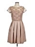 Taylor 100% Polyester Tan Cocktail Dress Size 10 - photo 1