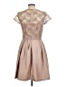 Taylor 100% Polyester Tan Cocktail Dress Size 10 - photo 2