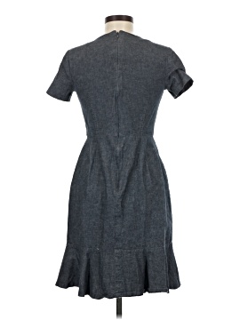 black mini dress with white Annie Black and White Contrast Strapless Mini Dress - US 6