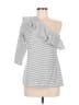 Wendy Williams Silver 3/4 Sleeve Top Size M - photo 1
