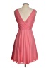 Express 100% Polyester Solid Pink Cocktail Dress Size 0 - photo 2