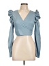 Shein 100% Polyester Blue Tank Top Size L - photo 1