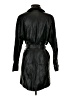 Zara 100% Polyester Black Trenchcoat Size XS - photo 2