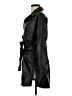 Zara 100% Polyester Black Trenchcoat Size XS - photo 5