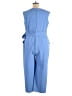 Tahari by ASL Solid Blue Jumpsuit Size 14w - photo 2
