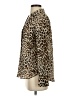 Worthington 100% Polyester Animal Print Brown Long Sleeve Blouse Size XS - photo 5