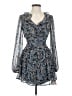 City Studio Paisley Blue Cocktail Dress Size XS - photo 1