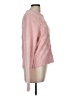 Topshop Hearts Pink Pullover Sweater Size 8 - 10 - photo 4