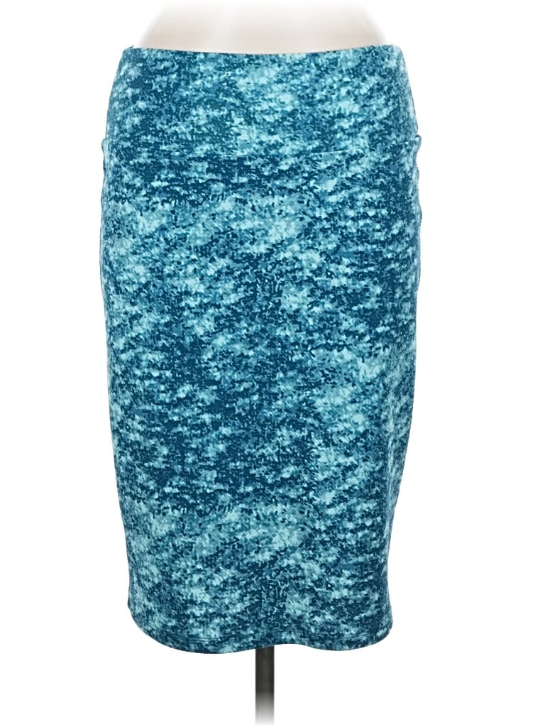 Pre-owned Lularoe Casual Skirt In Teal