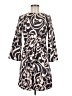H&M 100% Polyester Print Brown Casual Dress Size 6 - photo 1