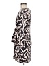 H&M 100% Polyester Print Brown Casual Dress Size 6 - photo 5