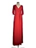 Halston Heritage 100% Polyester Red Cocktail Dress Size 8 - photo 1