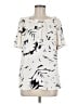 Ann Taylor Ivory Short Sleeve Blouse Size M - photo 1