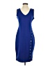 Bold Elements Solid Blue Casual Dress Size S - photo 1