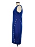 Bold Elements Solid Blue Casual Dress Size S - photo 5