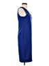 Bold Elements Solid Blue Casual Dress Size S - photo 4