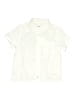 Crewcuts 100% Cotton Solid Ivory Short Sleeve Button-Down Shirt Size 4 - 5 - photo 1