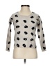 Aqua 100% Cashmere Polka Dots Gray Cashmere Pullover Sweater Size XS - photo 1
